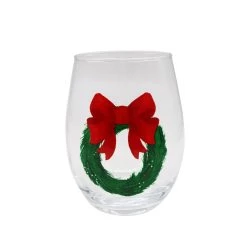 Brand new 🎉 20oz. 🎁 Christmas Wreath Wine Glass by Celebrate It™ 🌟