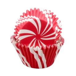 Budget ⌛ Peppermint Jumbo Baking Cups by Celebrate It®, 24ct. 🌟