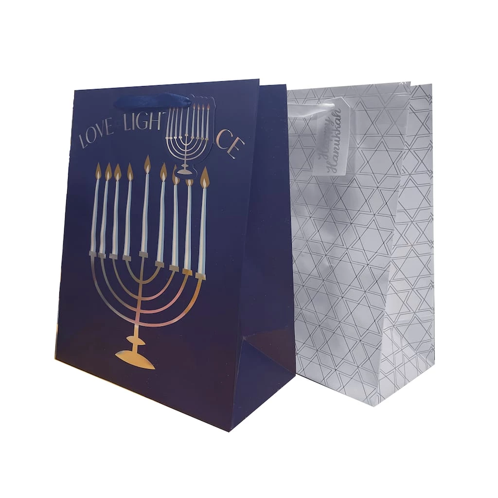 Outlet 🥰 Medium Love Light Peace Gift Bags, 2ct. by Celebrate It™ Hanukkah ❤️ 1 Outlet 🥰 Medium Love Light Peace Gift Bags, 2ct. by Celebrate It™ Hanukkah ❤️
