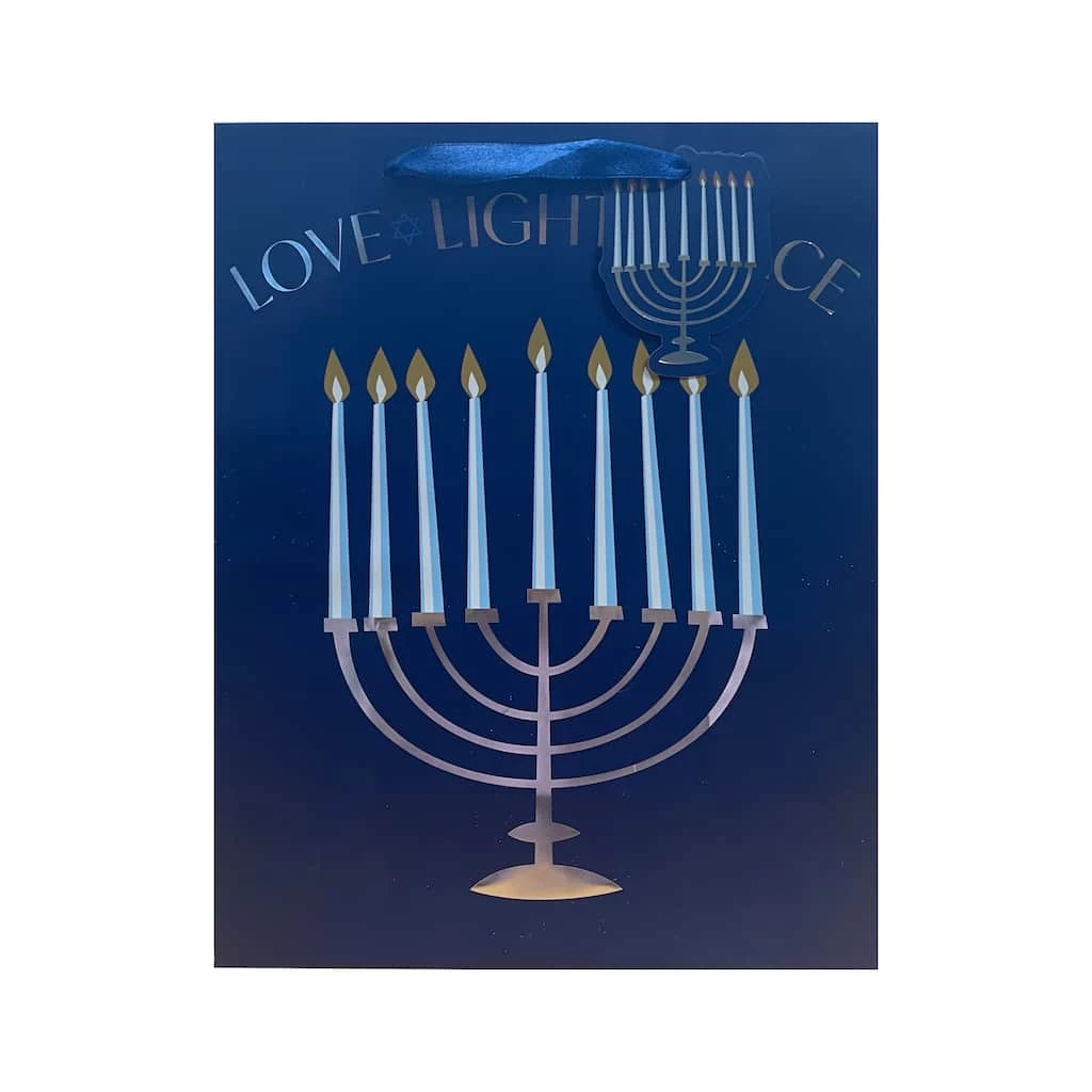 Outlet 🥰 Medium Love Light Peace Gift Bags, 2ct. by Celebrate It™ Hanukkah ❤️ 2 Outlet 🥰 Medium Love Light Peace Gift Bags, 2ct. by Celebrate It™ Hanukkah ❤️ - Image 2