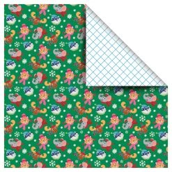 Brand new 👏 Zoo Animals Gift Wrap by Celebrate It™ 🎅 Christmas ⌛