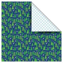Buy 😍 Blue Evergreen Tree Gift Wrap by Celebrate It™ 💯
