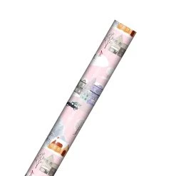 Coupon 🤩 Pink Village Gift Wrap by Celebrate It™ 🎄 Christmas 😍 -Celebrate It Sales Shop 10702810 3
