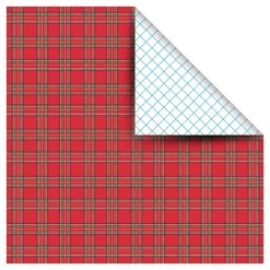 Discount 🎉 Red Holiday Plaid Gift Wrap by Celebrate It™ 👍
