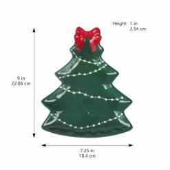 Coupon 🤩 9" 🎄 Christmas Tree Platter by Celebrate It™ 🎉 -Celebrate It Sales Shop 10703028 4
