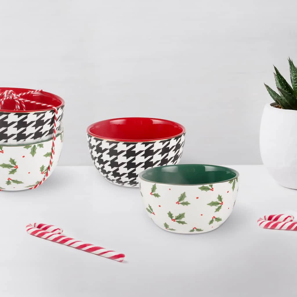 Coupon ๐ 5" Holly & Houndstooth ๐ Christmas Bowls by Celebrate It™, 2ct. โ๏ธ 2 Coupon ๐ 5" Holly & Houndstooth ๐ Christmas Bowls by Celebrate It™, 2ct. โ๏ธ - Image 2