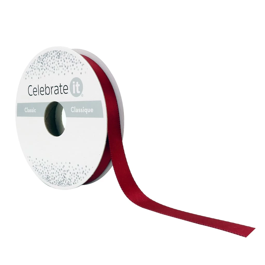 Wholesale ✔️ 24 Pack: 3/8" x 15yd. Satin Solid Ribbon by Celebrate It™ 360 💯 1 Wholesale ✔️ 24 Pack: 3/8" x 15yd. Satin Solid Ribbon by Celebrate It™ 360 💯