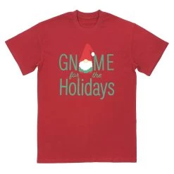Budget 😍 Red Gnome for the Holidays Adult T-Shirt by Celebrate It™ 🎁 Christmas 👍