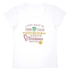 Top 10 👍 White Bake Stuff Ladies T-Shirt by Celebrate It™ 🔔 Christmas ❤️