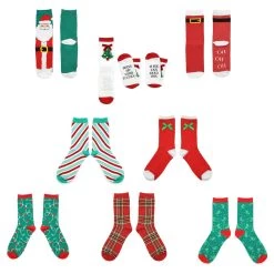 Outlet 😀 Assorted ❄ Christmas Crew 🧦 Socks by Celebrate It™ ❤️