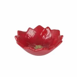 Buy 🌟 5.7" Red Poinsettia Bowl by Celebrate It™ 👏
