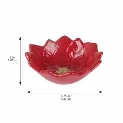 Buy 🌟 5.7" Red Poinsettia Bowl by Celebrate It™ 👏 -Celebrate It Sales Shop 10703558 4