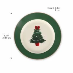 Best deal ⌛ 8.5" Holly Tree Salad Plate by Celebrate It™ 💯 -Celebrate It Sales Shop 10703563 4