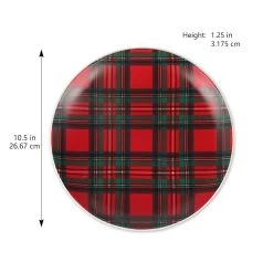 Best Sale 😉 10.5" Tartan Dinner Plate by Celebrate It™ ⭐ -Celebrate It Sales Shop 10703564 4