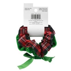 Promo ⌛ Christmas Red Plaid & Green Velvet Hair Scrunchies by Celebrate It™ 😀 5 Promo ⌛ Christmas Red Plaid & Green Velvet Hair Scrunchies by Celebrate It™ 😀 -Celebrate It Sales Shop 10703694 3