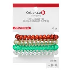 Promo 🌟 Christmas Coil Hair Ties by Celebrate It™ 👏