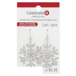 Best deal 🧨 Christmas Snowflake Earrings by Celebrate It™ ⭐