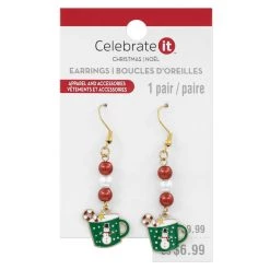 Best Sale 💯 Christmas Mug Dangle Earrings by Celebrate It™ 🔥