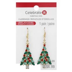 Cheap 👏 Christmas Gem Tree Earrings by Celebrate It™ 🎉