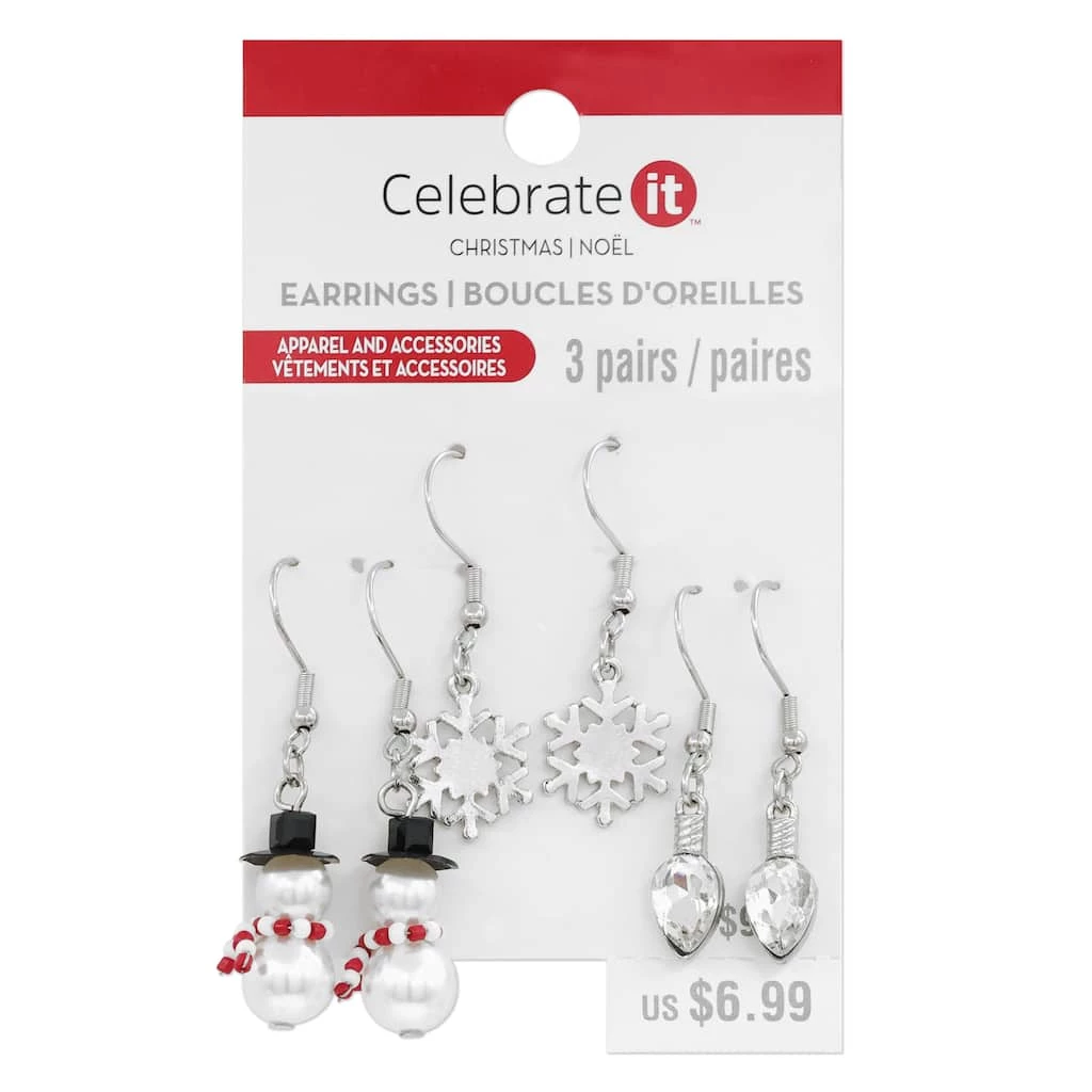 Coupon 🥰 Christmas Snowman Dangle Earrings Set by Celebrate It™ 🧨 1 Coupon 🥰 Christmas Snowman Dangle Earrings Set by Celebrate It™ 🧨