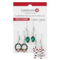 Discount 🥰 Christmas 🍬 Candy Dangle Earrings Set by Celebrate It™ 🎉