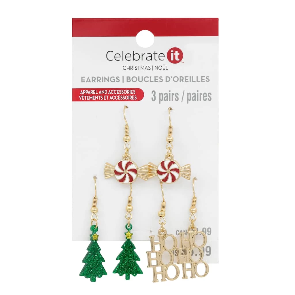 Flash Sale ❤️ Christmas Tree & Peppermint Dangle Earrings Set by Celebrate It™ 🎉 1 Flash Sale ❤️ Christmas Tree & Peppermint Dangle Earrings Set by Celebrate It™ 🎉