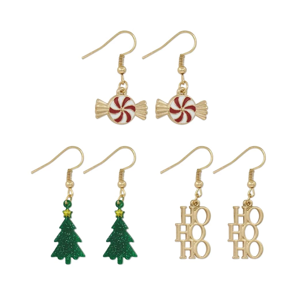 Flash Sale ❤️ Christmas Tree & Peppermint Dangle Earrings Set by Celebrate It™ 🎉 2 Flash Sale ❤️ Christmas Tree & Peppermint Dangle Earrings Set by Celebrate It™ 🎉 - Image 2