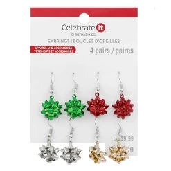 Best reviews of 🤩 Christmas Gift Bow Dangle Earrings Set by Celebrate It™ ✨