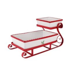 Budget 🔔 16.2" 🎅 Christmas Sleigh Appetizer Tray by Celebrate It™ 🧨