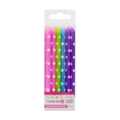 Outlet 🧨 12 Packs: 12 ct. (144 total) Candles with Dots by Celebrate It™ 🧨
