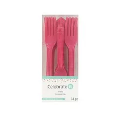 Hot Sale 🥰 12 Packs: 24 ct, (288 total) Plastic Forks by Celebrate It™ 🔥
