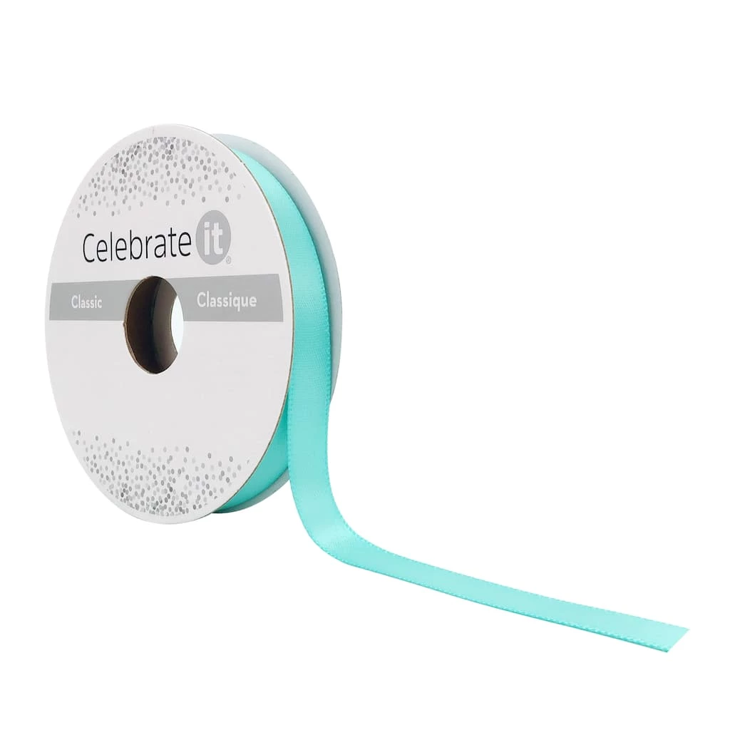 Wholesale 💯 24 Pack: 3/8" x 15yd. Satin Double Face Ribbon by Celebrate It® 🌟 1 Wholesale 💯 24 Pack: 3/8" x 15yd. Satin Double Face Ribbon by Celebrate It® 🌟