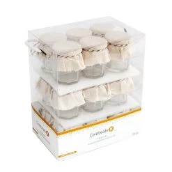 Coupon 💯 6 Packs: 18 ct. (108 total) Jars with Fabric Covers by Celebrate It™ Wedding 😍 -Celebrate It Sales Shop MP213154 1