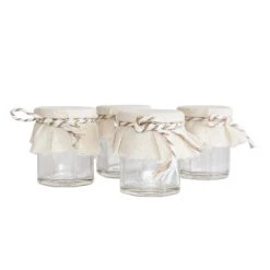 Coupon 💯 6 Packs: 18 ct. (108 total) Jars with Fabric Covers by Celebrate It™ Wedding 😍