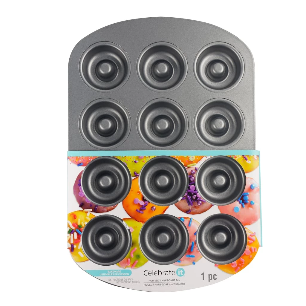 Top 10 ⌛ 6 Pack: Non-Stick Mini Donut Pan by Celebrate It® ⌛ 1 Top 10 ⌛ 6 Pack: Non-Stick Mini Donut Pan by Celebrate It® ⌛