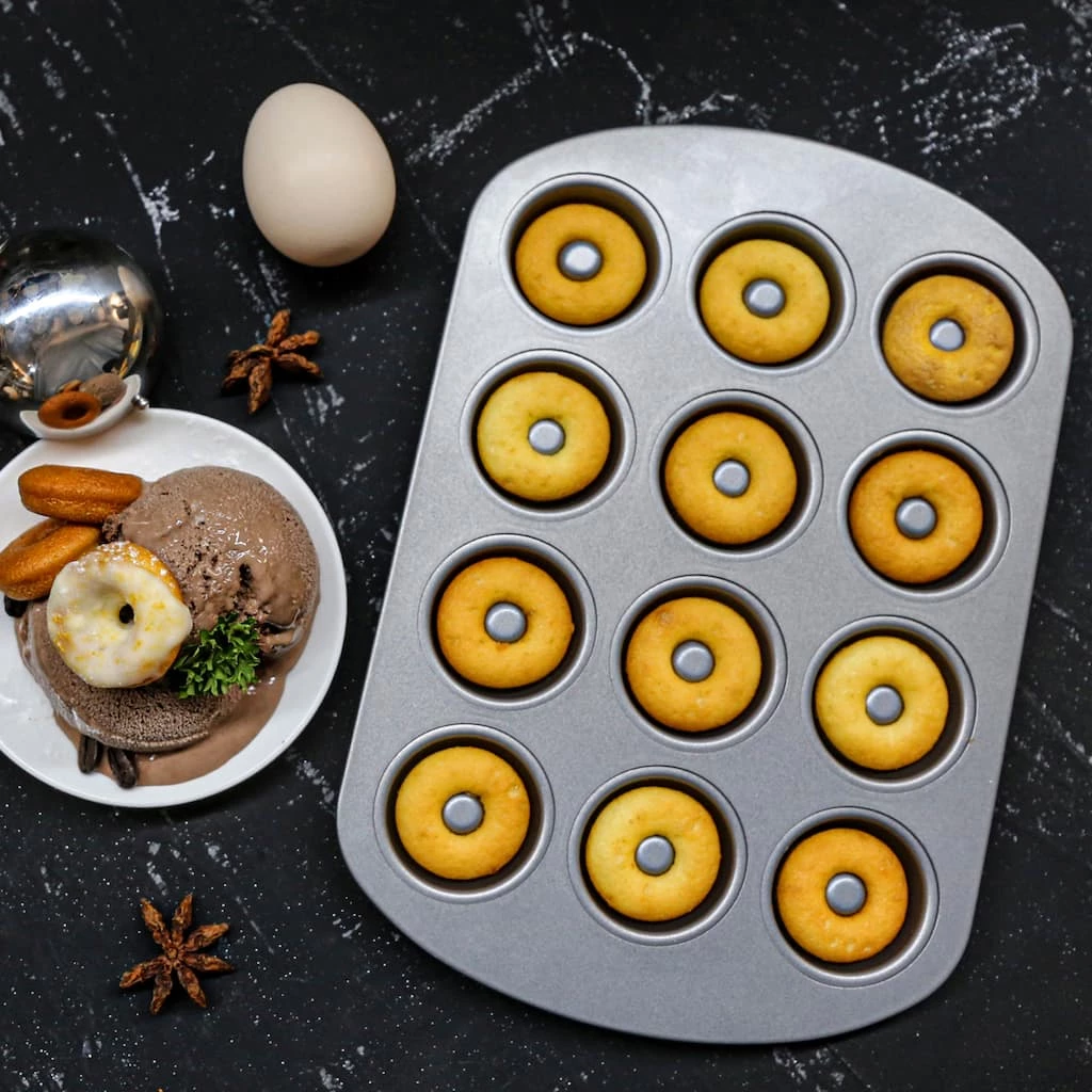 Top 10 ⌛ 6 Pack: Non-Stick Mini Donut Pan by Celebrate It® ⌛ 2 Top 10 ⌛ 6 Pack: Non-Stick Mini Donut Pan by Celebrate It® ⌛ - Image 2