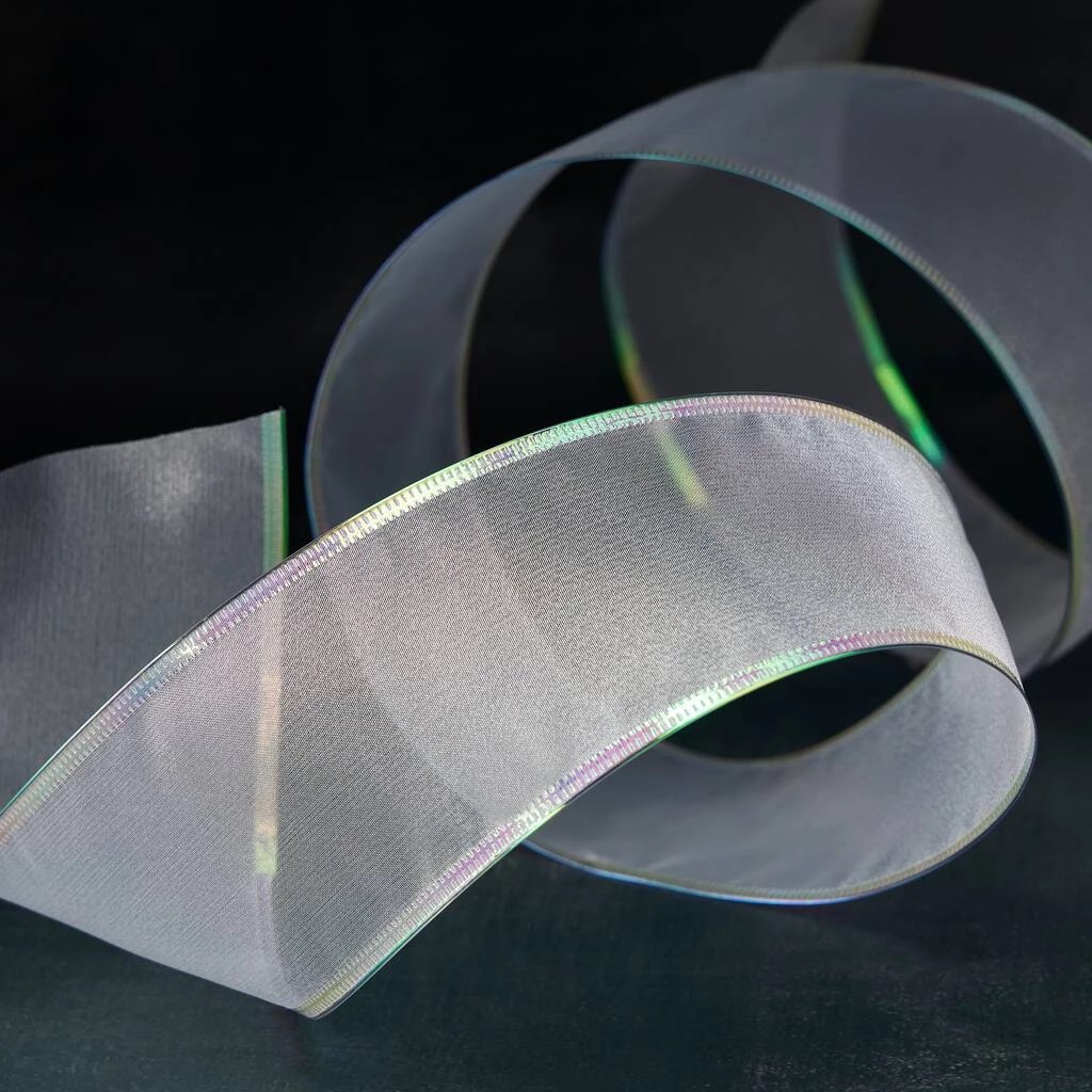 Top 10 ⭐ 12 Pack: 2.5" Sheer Wired Sonic Edged Ribbon by Celebrate It® Mega 🔥 2 Top 10 ⭐ 12 Pack: 2.5" Sheer Wired Sonic Edged Ribbon by Celebrate It® Mega 🔥 - Image 2