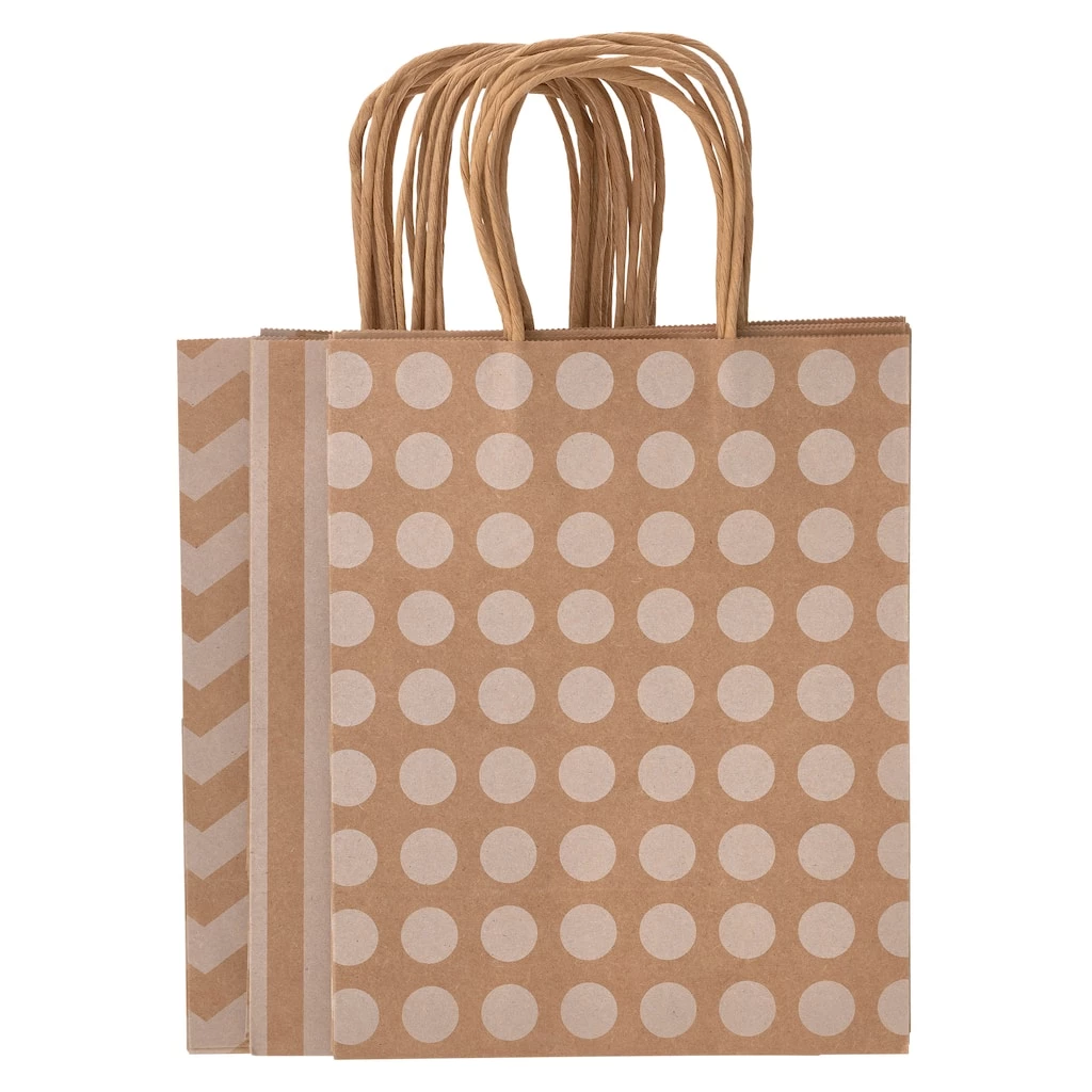Deals ⭐ 8 Packs: 13 ct. (104 total) Medium Kraft Print Gift Bags by Celebrate It™ ✨ 2 Deals ⭐ 8 Packs: 13 ct. (104 total) Medium Kraft Print Gift Bags by Celebrate It™ ✨ - Image 2