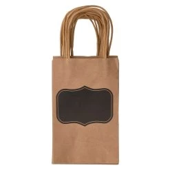 Flash Sale ⌛ 8 Packs: 13 ct. (104 total) Small Black Label Kraft Paper Bags by Celebrate It™ 👏