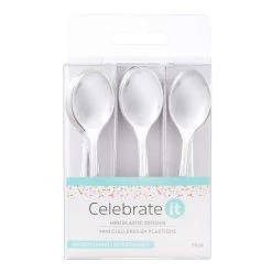 Top 10 🤩 12 Packs: 24 ct. (288 total) Silver Plastic Mini Spoons by Celebrate It™ ⌛