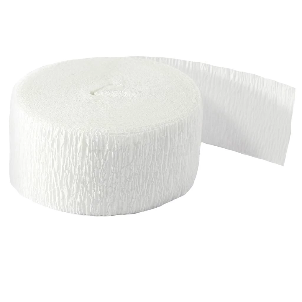 Buy 👍 12 Pack: White Crepe Streamer by Celebrate It™ ✨ 2 Buy 👍 12 Pack: White Crepe Streamer by Celebrate It™ ✨ - Image 2