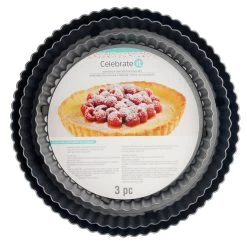 Cheapest 😉 6 Packs: 3 ct. (18 total) Non-Stick Quiche & Tart Pan Set by Celebrate It® ✔️