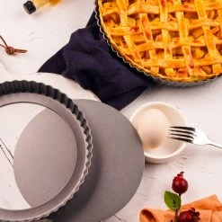 Cheapest 😉 6 Packs: 3 ct. (18 total) Non-Stick Quiche & Tart Pan Set by Celebrate It® ✔️ -Celebrate It Sales Shop MP359314 5