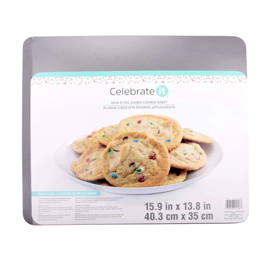 Top 10 🛒 6 Pack: Non-Stick Jumbo Cookie Sheet by Celebrate It® 🧨 1 Top 10 🛒 6 Pack: Non-Stick Jumbo Cookie Sheet by Celebrate It® 🧨