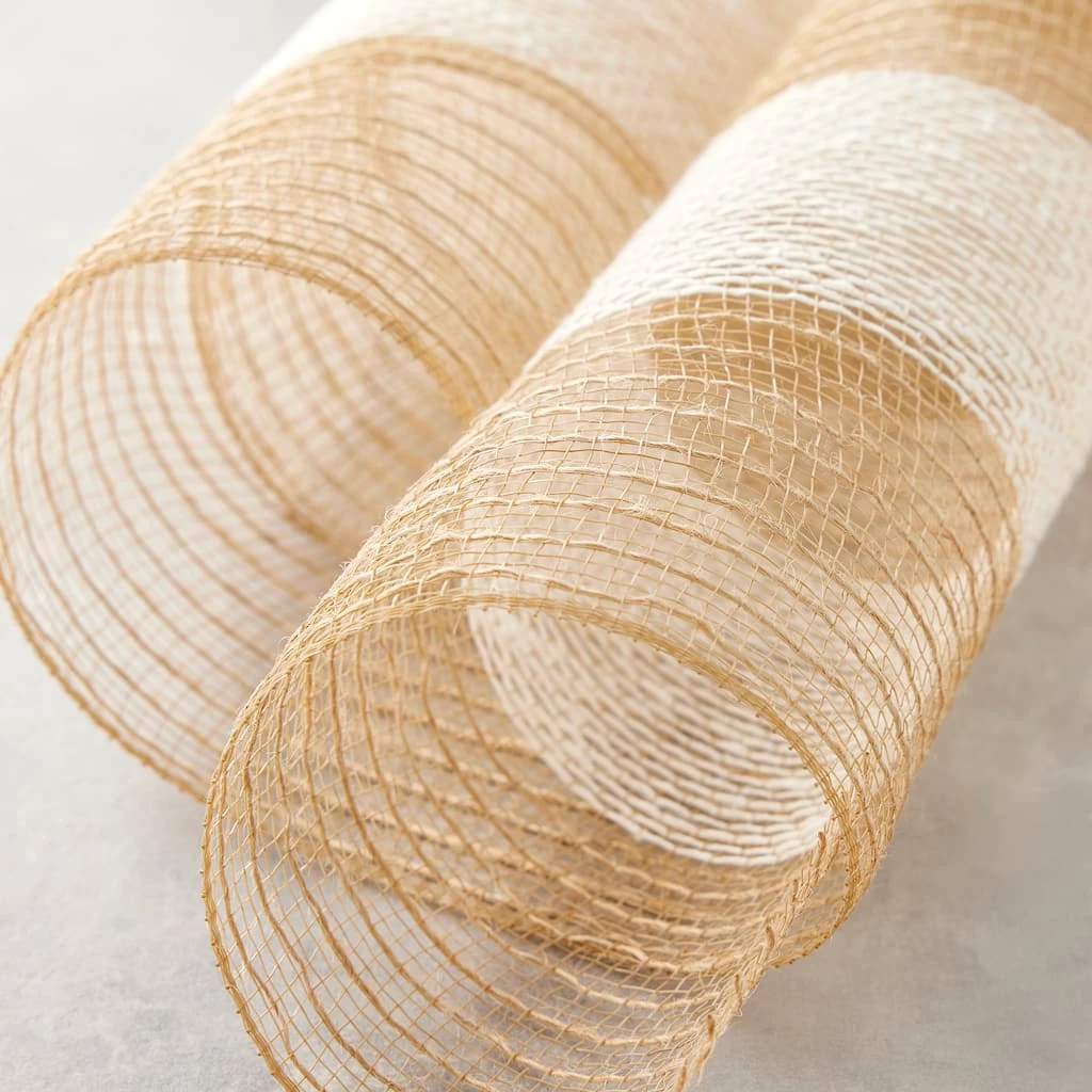 Discount ๐ 12 Pack: 21" Jute Striped Mesh by Celebrate It® Occasions™ ๐ 2 Discount ๐ 12 Pack: 21" Jute Striped Mesh by Celebrate It® Occasions™ ๐ - Image 2