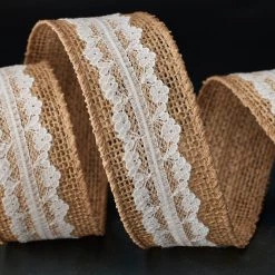 Deals ⌛ 12 Pack: 1.5" Burlap & Lace Wired Ribbon by Celebrate It® Occasions™ 🤩 -Celebrate It Sales Shop MP461579 20
