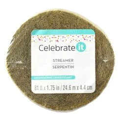 Outlet 😉 12 Pack: Gold Crepe Streamer by Celebrate It™ 😍