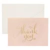 Cheapest 🛒 8 Packs: 40 ct. (320 total) Blush & Gold Thank You Cards & Envelopes by Celebrate It™ 🌟