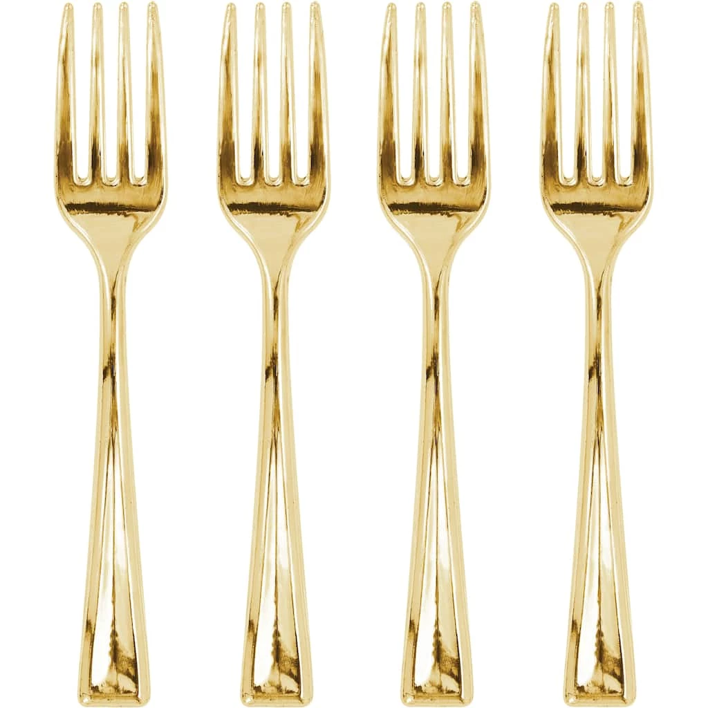 Buy ✨ 12 Packs: 24 ct. (288 total) Gold Mini Forks by Celebrate It™ ⌛ 1 Buy ✨ 12 Packs: 24 ct. (288 total) Gold Mini Forks by Celebrate It™ ⌛