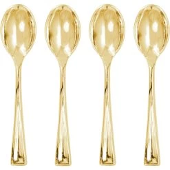 Best reviews of 💯 12 Packs: 24 ct. (288 total) Gold Mini Spoons by Celebrate It™ 😉